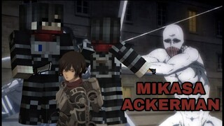 mikasa ackerman skin | PIXEL GUN 3D | with color instructions ♡