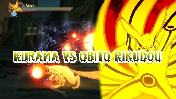 KURAMA VS OBITO RIKUDOU