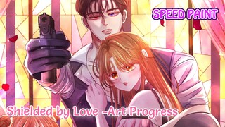 Shielded by Love – Art Progress