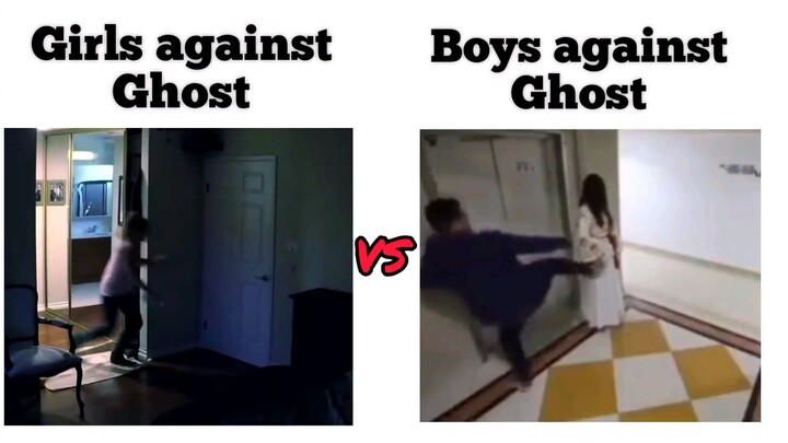 Girls vs boys when see a ghost 👻 part 2