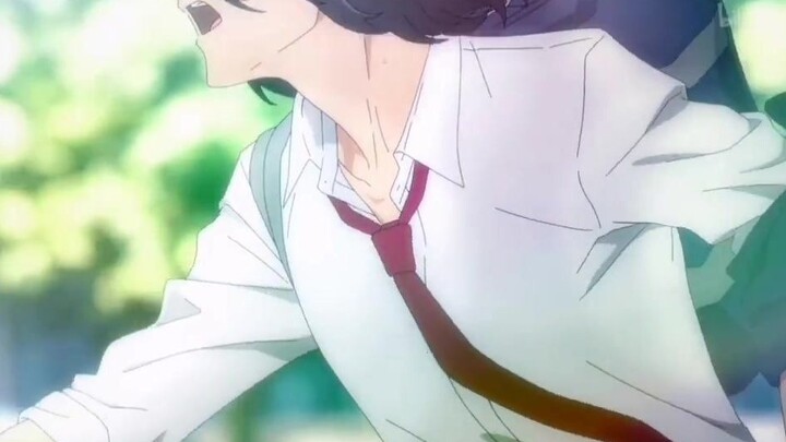 ｢Horimiya｣The scene where Miyamura-san climbs over the wall is so cool!