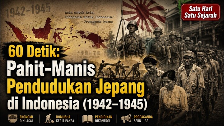 60 Detik: Pahit-Manis Pendudukan Jepang di Indonesia (1942–1945)