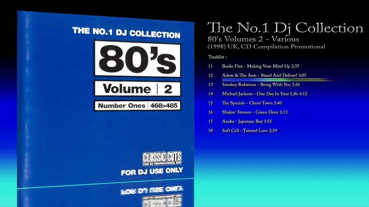 The No.1 Dj Collection (1998) 80's Volumes 2 - Various [CD Compilation Promotional]