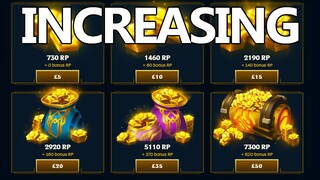 Riot are increasing RP prices (urgent)