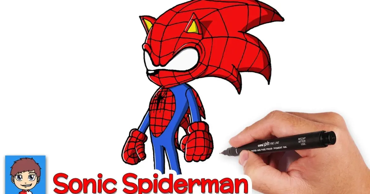 Cách vẽ người nhện đơn giản How to draw a baby spider man nhân vật hoạt  hình  YouTube