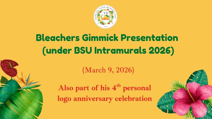 BSU Intramurals 2026 Bleachers Gimmick Presentation (Part 1)
