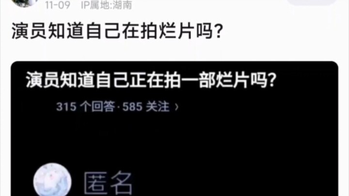 演员知道自己在拍烂片吗？