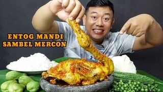 MAKAN 1 EKOR BEBEK SAMBEL MERCON + LALAPAN MENTAH LEUNCA LABU SIAM SAYUR KOL