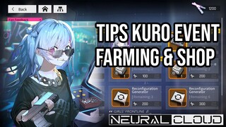Tips Event Kuro Farming & Shop + Penggunaan Neural Kit | Neural Cloud