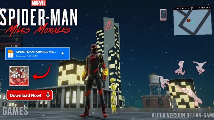 Spider Man Miles Morales Fanmade Game Android | R USER GAMES | Download Now...