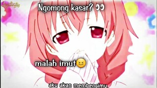 Niatnya mau ngomong kasar tapi jadinya malah kawaii😳 || Anime: Inu x Boku SS ~ Nachan Sekai