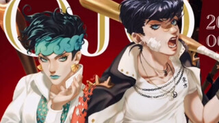 【布凡凡呦Procreate】jojo4（2）东方仗助&岸边露伴 杂志主题稿件插画——过程回放