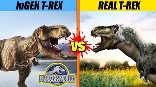 T-Rex Fight: Jurassic World vs Real Life | SPORE