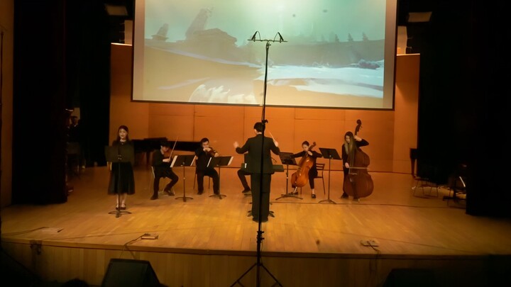 Lagu Pertempuran Istana Yuanxia "Cahaya Dingin Membelah Gelombang" String Quintet Versi Langsung Kon