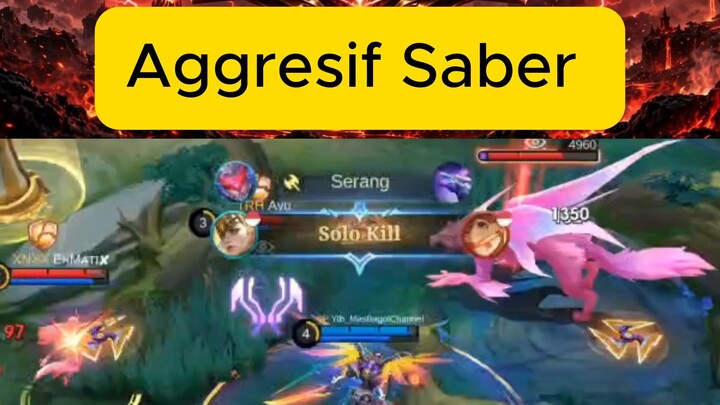Agresif game play saber