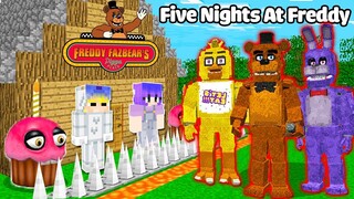 TÔ GÀ THỬ THÁCH 24H XÂY NHÀ AN TOÀN CHỐNG FIVE NIGHTS AT FREDDY ĐÁNG SỢ TRONG MINECRAFT