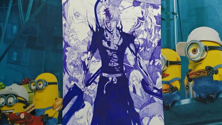 How many people still remember "BLEACH"? Use a ballpoint pen to teach you how to draw "BLEACH: Thous