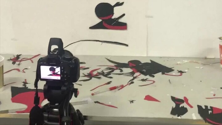 Ninja Must Die 3 opening cg custom stop motion animation