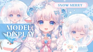 【Live2D模型展示】灵动的冰系小绵羊你喜欢吗!【咩栗】