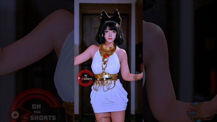 Egyptian Cat Girl Cute Dance ❤️ Cat Girl Cosplay  Egyptian Cat Girl Cosplay #sho
