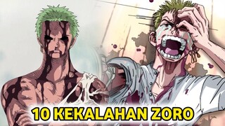 MEMALUKAN!!! 10 Momen KEKALAHAN ZORO dalam Pertarungan