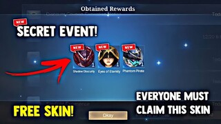 SECRET EVENT! 3 FREE EPIC SKIN AND ELITE SKIN + SPECIAL REWARDS! FREE SKIN! | MOBILE LEGENDS 2022