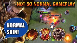 HOW TO PLAY GRANGER NORMAL SKIN WITH SKILLS! SOLO GOLD LANE GRANGER BUILD GAMEPLAY - AkoBida MLBB