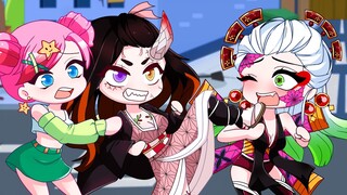 Demon Slayer : Anna and Nezuko vs Daki | Gacha Club | Ppg x Rrb Gacha Life