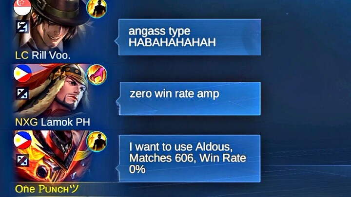 Zero Percent Win Rate Prank Gamit Aldous sa Ranked (Galet na Galet Yung Team ko😂)