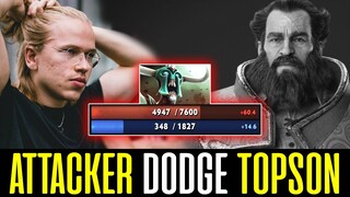 !Attacker DODGE Topson UNDYING in Mid Lane - Feedson to Tankson 7600+ HP?!