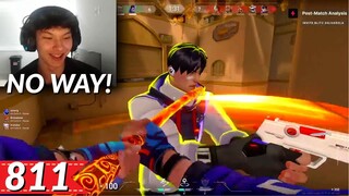 iiTzTimmy is AMAZED by FNC Leo's CLUTCHES | Most Watched VALORANT Clips Today V811