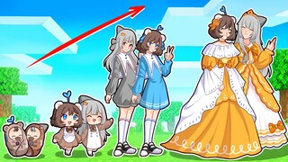 Chuyện Gì Xảy Ra Nếu Mèo Simmy Và Sammy Lớn Lên Thành Công Chúa Giàu Có Trong Minecraft