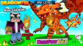 MINECRAFT SIÊU BÍ KÍP LUYỆN RỒNG - TẬP 30 | NÂNG CẤP RỒNG NIGHTFURY BẰNG ĐÁ NGUYÊN TỐ LỬA CỰC ĐẸP