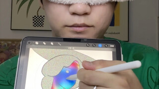 ผ้าปิดตาจริง ท้าทายการวาดภาพสีสุ่ม!