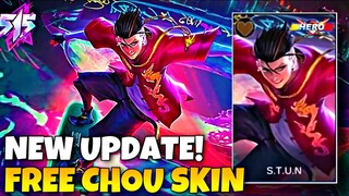 NEW CHOU SKIN MOBILE LEGENDS | NEW EVENT MOBILE LEGENDS - FREE SKIN NEW EVENT ML 2021 - NEW EVENT ML