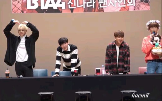 【B1A4】20171103 autograph session: the youngest member lets out a roar, and the older members are lau