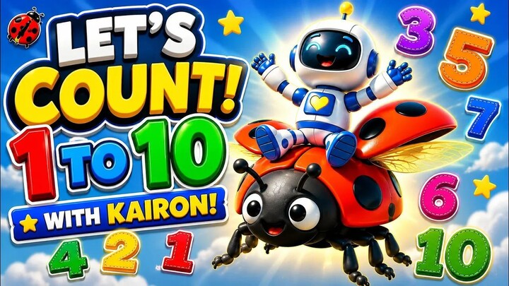 Learn Numbers 1-10 for Kids | 儿童数字启蒙 | Fun Counting with Kairon 🤖🔢