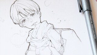 [Cuộc sống] Bản vẽ: Cậu bé tranh trong mùa tuyết đầu tiên