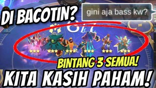 DIBACOTIN AUTO NGAMUK!! SEMUA HERO ⭐ ⭐ ⭐, SENGGOL DONG!