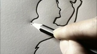 法国艺术家Aram Nabeel的“一笔作画”合集，眼睛学会了，手：？？？