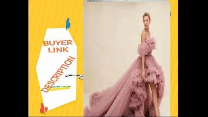 Women Party Gown Hi-Lo Prom Dress | Bridal Photoshoot Tulle Ruffled Fluffy Celebrity Style Gown | Cu