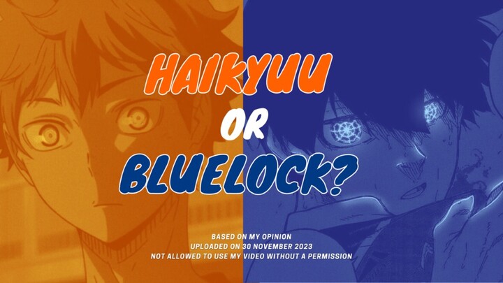 Kalian team Haikyuu atau Bluelock nih?