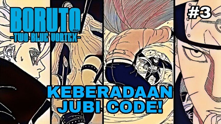 Alur Cerita Lengkap Manga Boruto Two Blue Vortex Chapter 3 - Keberadaan Jubi Code
