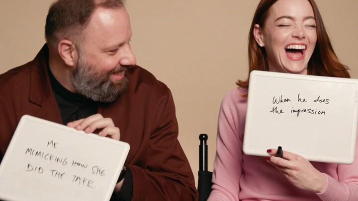 Friendship’s little boat is about to capsize! Emma Stone & Yorgos Lanthimos in a fun Q&A with their 