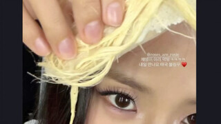 【bp】jisoo发ig内涵朴彩英漂发头发越来越少…..