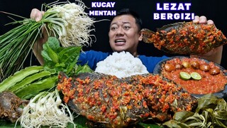 MAKAN BESAR ⁉️ SATU KILO IKAN NILA  SAMBEL PEDAS LALAPAN JENGKOL MENTAH KUCAI MENTAH IKAN ASIN