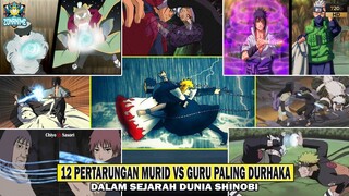 12 PERTARUNGAN GURU VS MURID PALING DURHAKA DALAM SEJARAH DUNIA SHINOBI