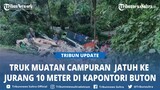 BREAKING NEWS Truk Muatan Campuran Jatuh ke Jurang 10 Meter di Kapontori Buton Sulawesi Tenggara