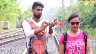 Train Horn Prank กับสาวน่ารัก😲😲 PrankBuzz เล่นตลกในโกลกาตา