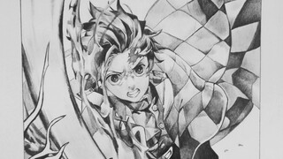 [Gambar]Menggambar Tanjirou - Demon Slayer